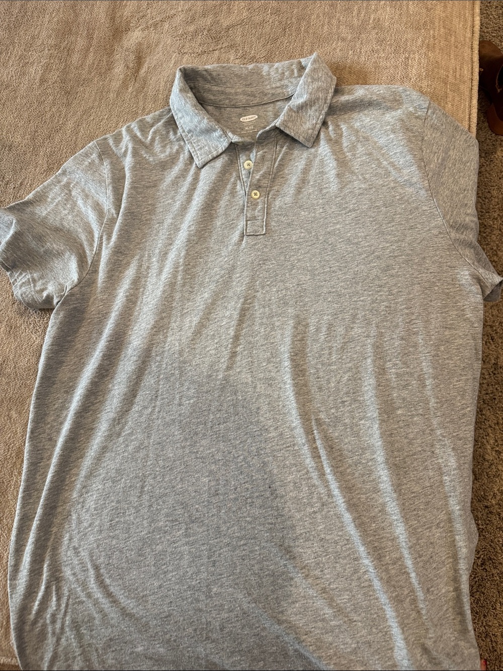 Old Navy Heather Gray Men's Polo Shirt